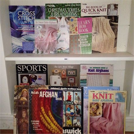 Knitting and Cross Stitch Instructional/Pattern Books and Magazines