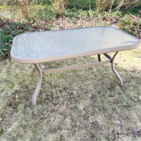 Rectangular Aluminum Patio Coffee Table