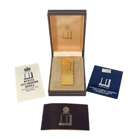 Alfred Dunhill Butane Lighter with Box