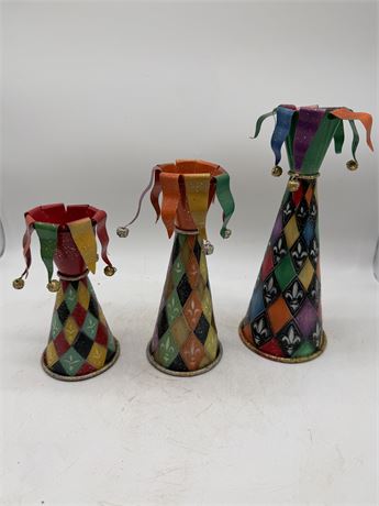 Jester Themed Decor Candle Holders