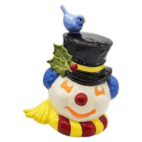 Vintage Large Lighted Ceramic Frosty the Snowman