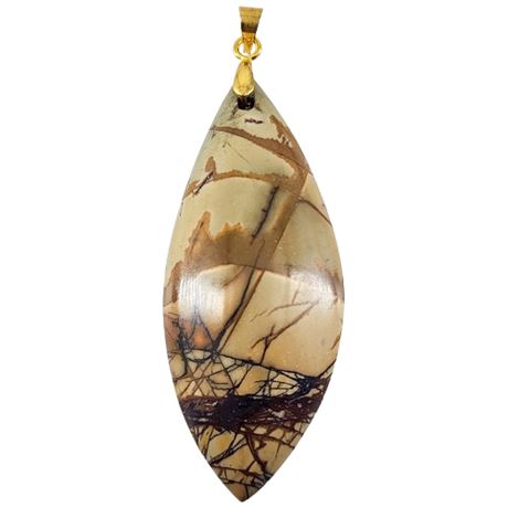 Large Picasso Jasper Stone Pendant