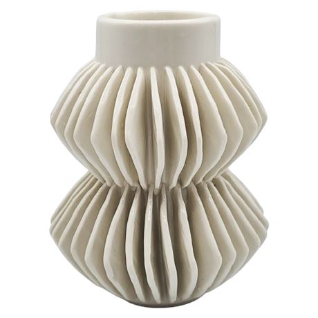 West Elm "Celia" Ceramic Rib Vase