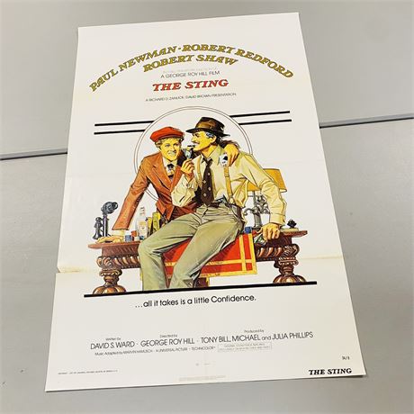 Original 1973 The Sting Movie Poster