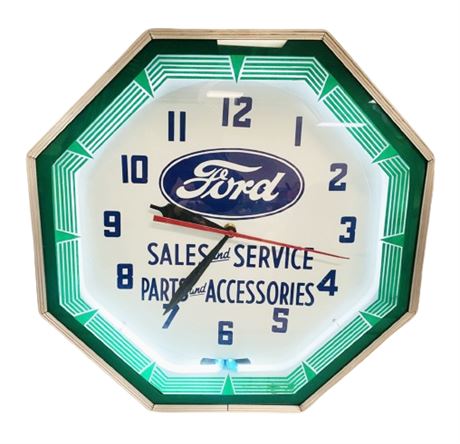 Awesome Ford Neon Service Clock