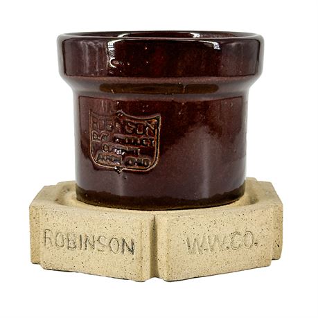Vintage Robinson Clay Product Company Promotional Ceramic Pipe