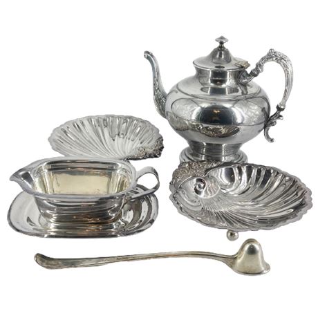Silver Plated Serving Lot