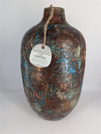 Large Decorative Indonesian Ceramic Pot / Vase