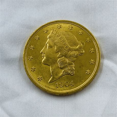 BU 1904 $20 Gold