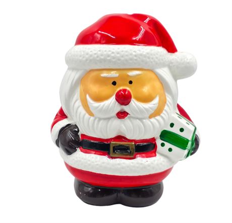 VTG Art Mart Ceramic Santa Bank