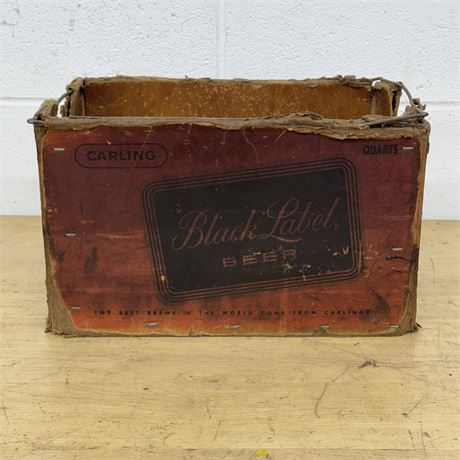 Black Label Cardboard Crate