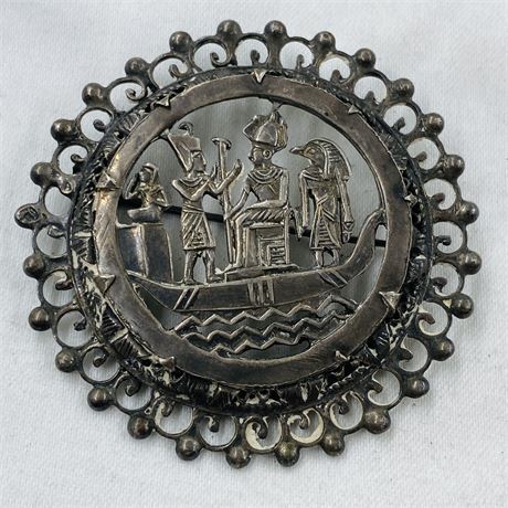 16g Vtg Ancient Egyptian Sterling Pin