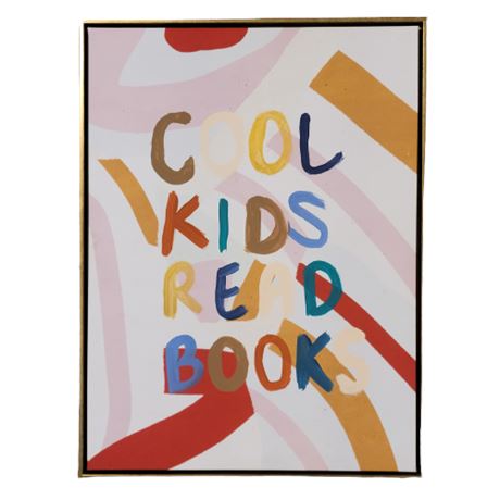 Cool Kids Read Books Canvas Painting