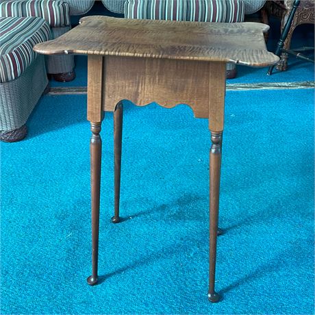 River Bend LTD Furniture Curly Maple Accent Table