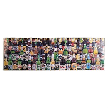 Beers of the World Man Cave Decor Poster