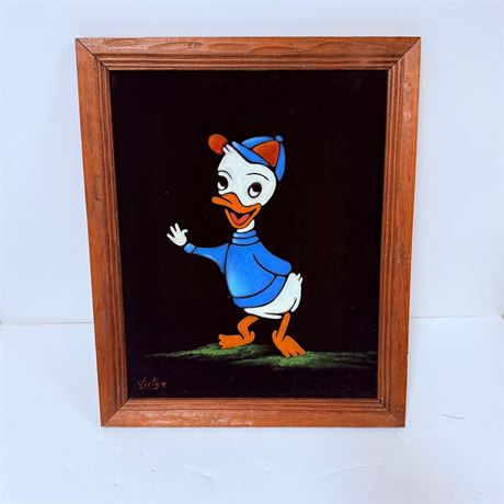Midcentury Velvet Painting