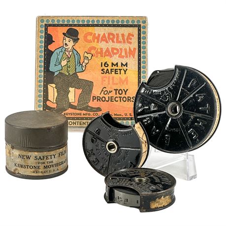 Lot of 16mm and 8mm Charlie Chaplin Film Reels