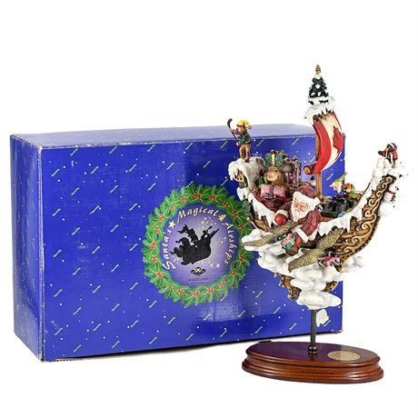 Santa's Magical Airships "A Journey to Canada" Ceramic Figurine