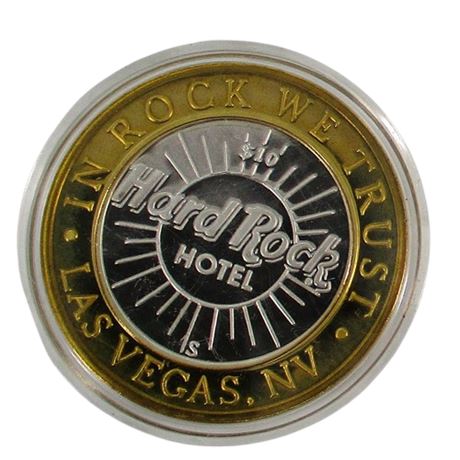 Hard Rock Hotel Las Vegas $10 Silver Strike Game Token/Coin