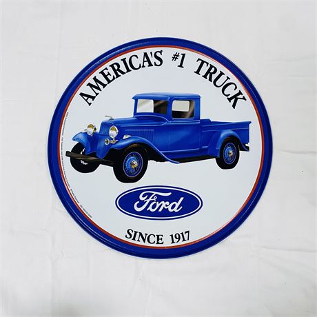 Ford Trucks Metal Sign 12”