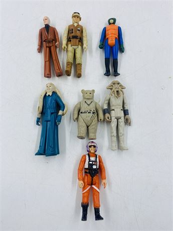 7x 1977-83 Star Wars Figures