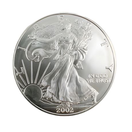 2002 1 oz Fine Silver Walking Liberty