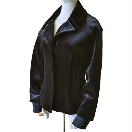 Donna Karan New York Black Velvet Jacket