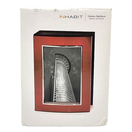 Inhabit Contours Red Photo Album, New in Package
