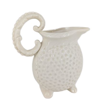 Vintage 1980s Lenox Ivory Face Footed Water Pitcher