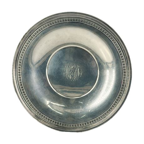 Antique RD Sterling Silver Decorative Platter