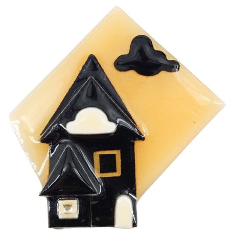 Vintage House Pins by Lucinda Black House Brooch