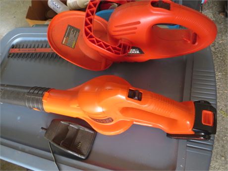 B&D Hedge Trimmer & Electric Blower