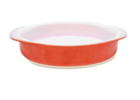 Vtg Pink Pyrex Low Oval Dish