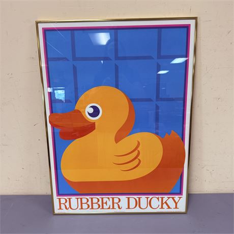 1983 Drucker Vincent Rubber Ducky Poster
