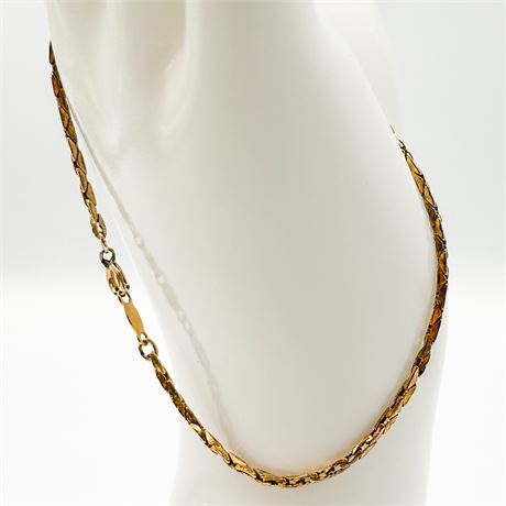 Vintage B.A.B. 1/20 12k Gold-Filled Rope Chain Bracelet