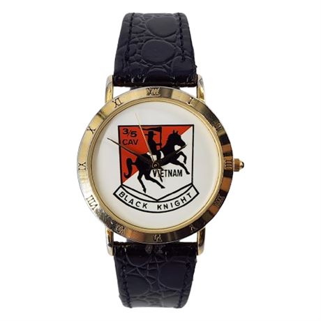 Vintage IMAGE WATCH Vietnam 3/5 Cavalry Black Knight Wrist Watch