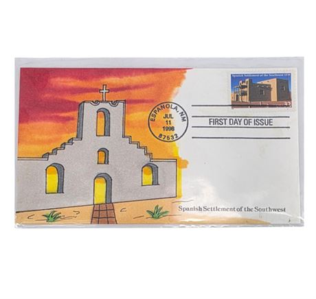 FDC 1998 Spanish Settlement, Hand Painted