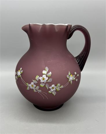 Fenton Amethyst Overlay Pitcher