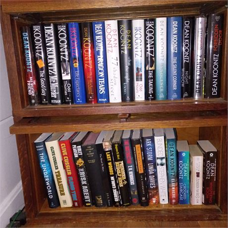 Lot of Books - Dean Koontz, Clive Cussler & More