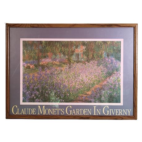 Claude Monet's Garden in Giverny Poster