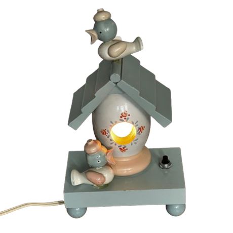 Vintage Nursery Birdhouse Light