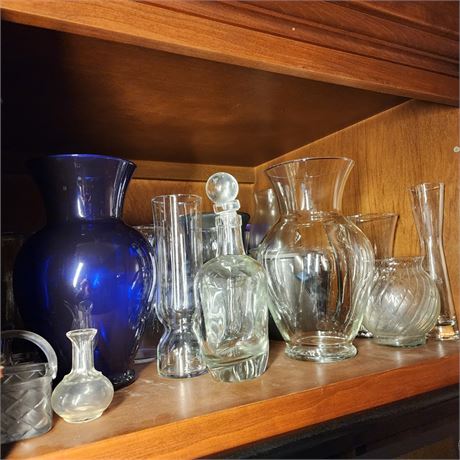 Cupboard Buyout: Glass Vases/Decor