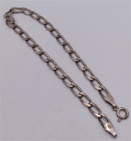 Sterling Italy chain bracelet 6 G