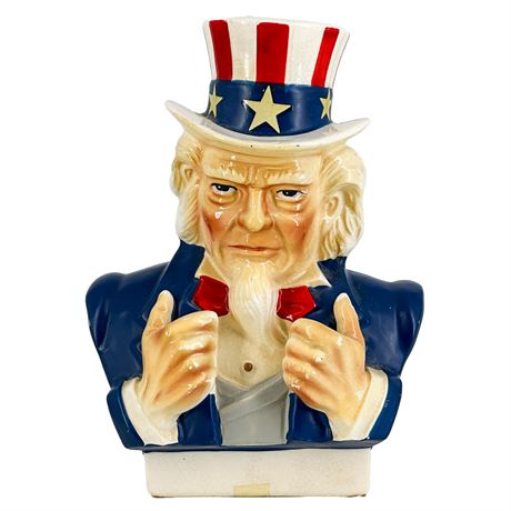Vintage Ceramic Uncle Sam Coin Bank