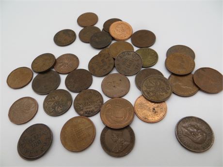 Foreign Copper Pennies