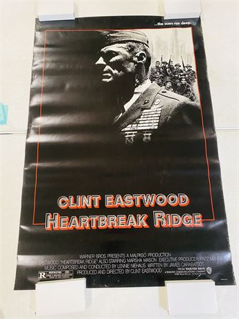 Heartbreak Ridge Original 27x41 Movie Poster - ROLLED
