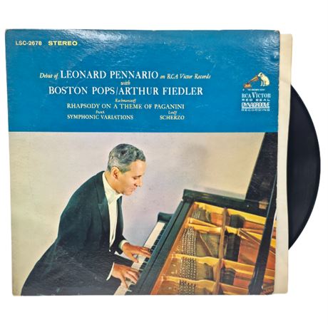 1963 Boston Pops Arthur Fiedler Leonard Pennario "Rhapsody on Theme of Paganini"