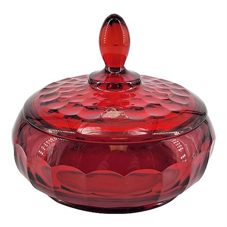 Viking Glass 'Georgian Ruby' Candy Dish & Lid