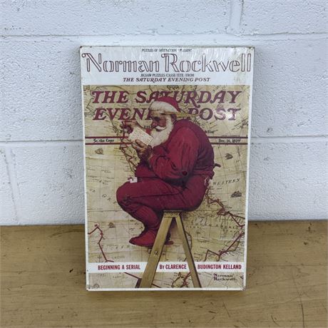 Norman Rockwell "Santa at the Map" Puzzle