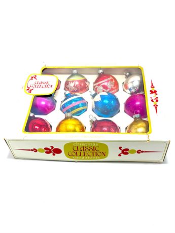 Vtg Max Eckhardt Glass Christmas Bulbs